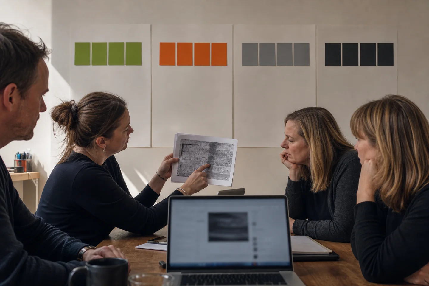 Business and software teams reviewing UAT defects against launch criteria